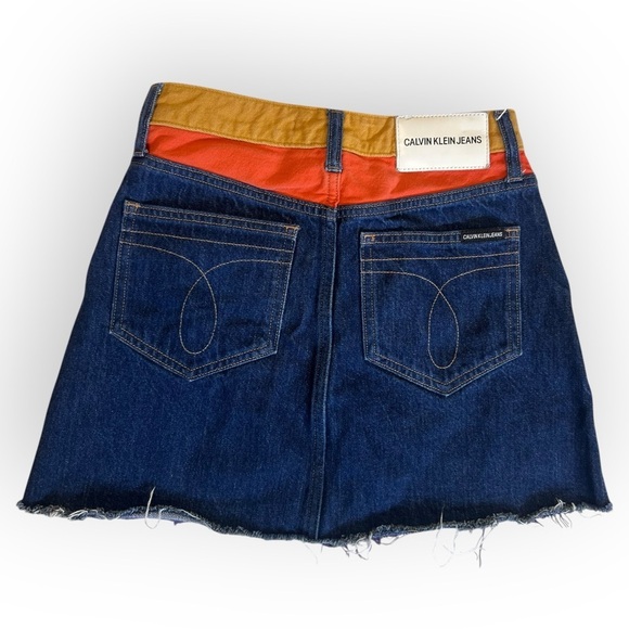 Calvin Klein Color Block High Rise Mini Skirt - Picture 2 of 4